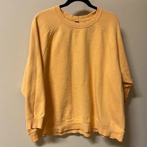 Orange Oversized Crewneck Sweater